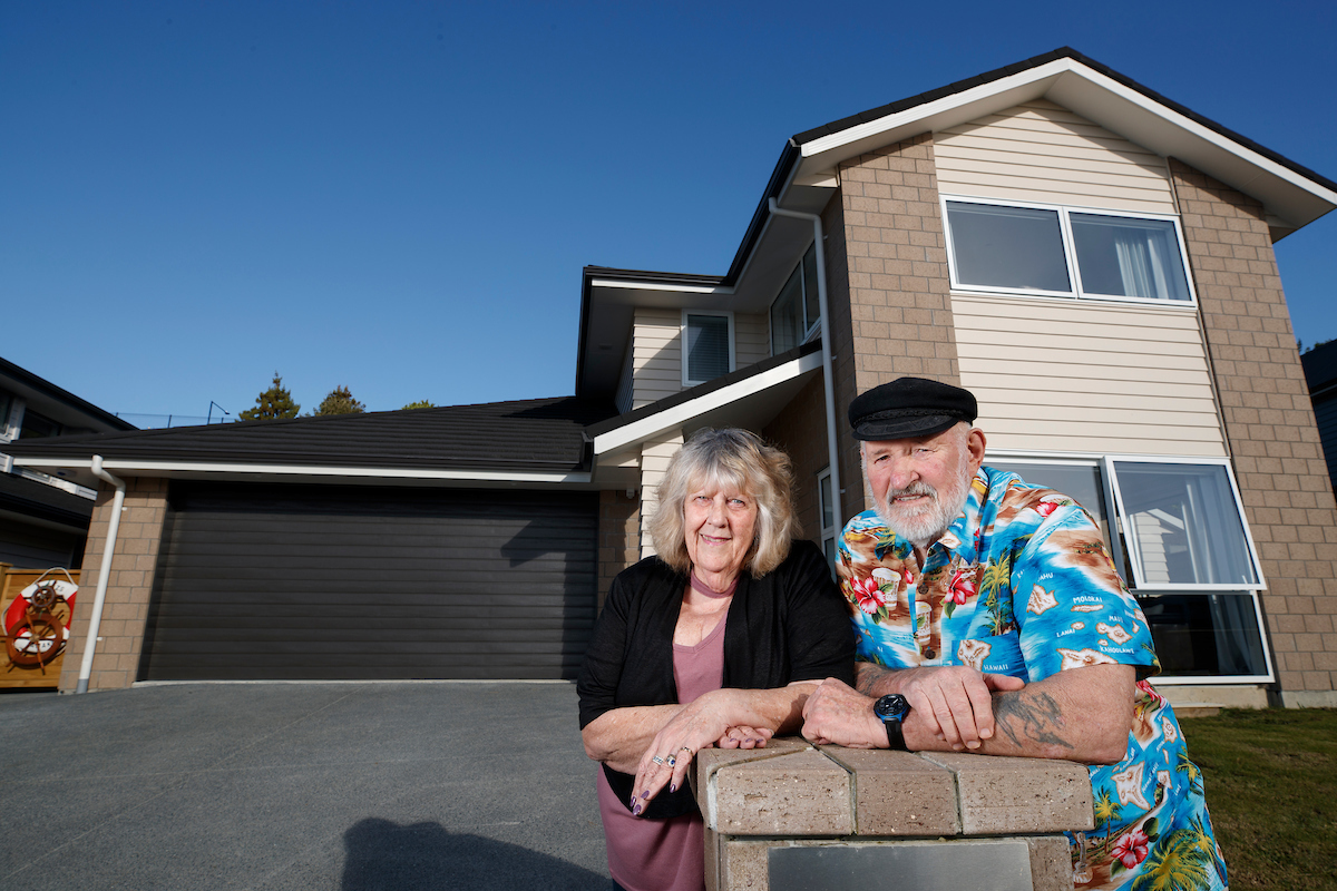  Generation Homes New build better value than buying an existing home, Auckland North retirees find Il 6043 Colleen Len Sears Generation Homes 
