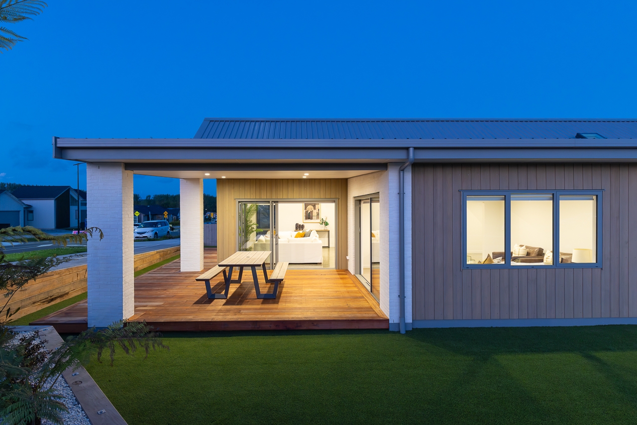  Generation Homes Designer Lifestyle on Lot 13 Riverview 94 Waiwai Drive Wainui Auckland North Okura Plan Dusk Shots 2025 048 exterior 