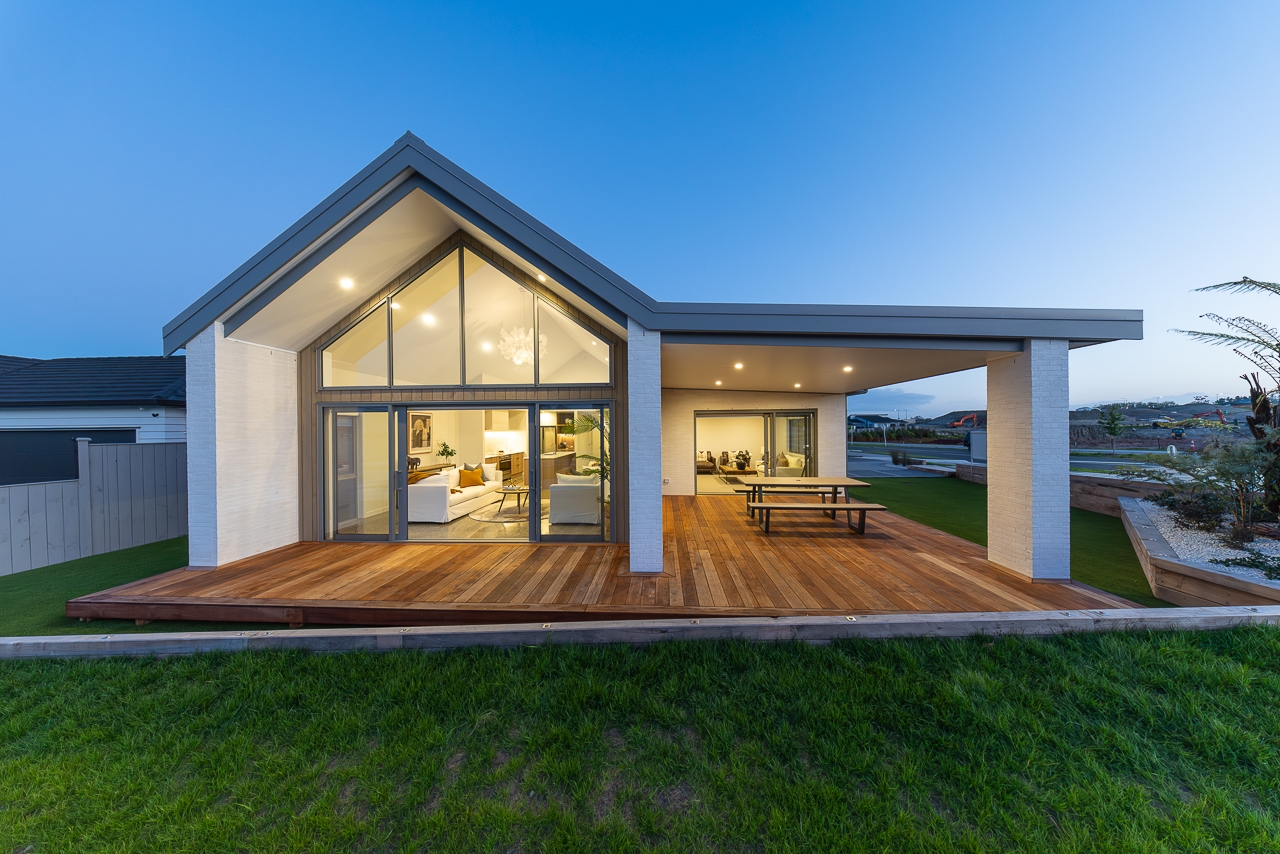  Generation Homes Designer Lifestyle on Lot 13 Riverview 94 Waiwai Drive Wainui Auckland North Okura Plan Dusk Shots 2025 053 exterior 