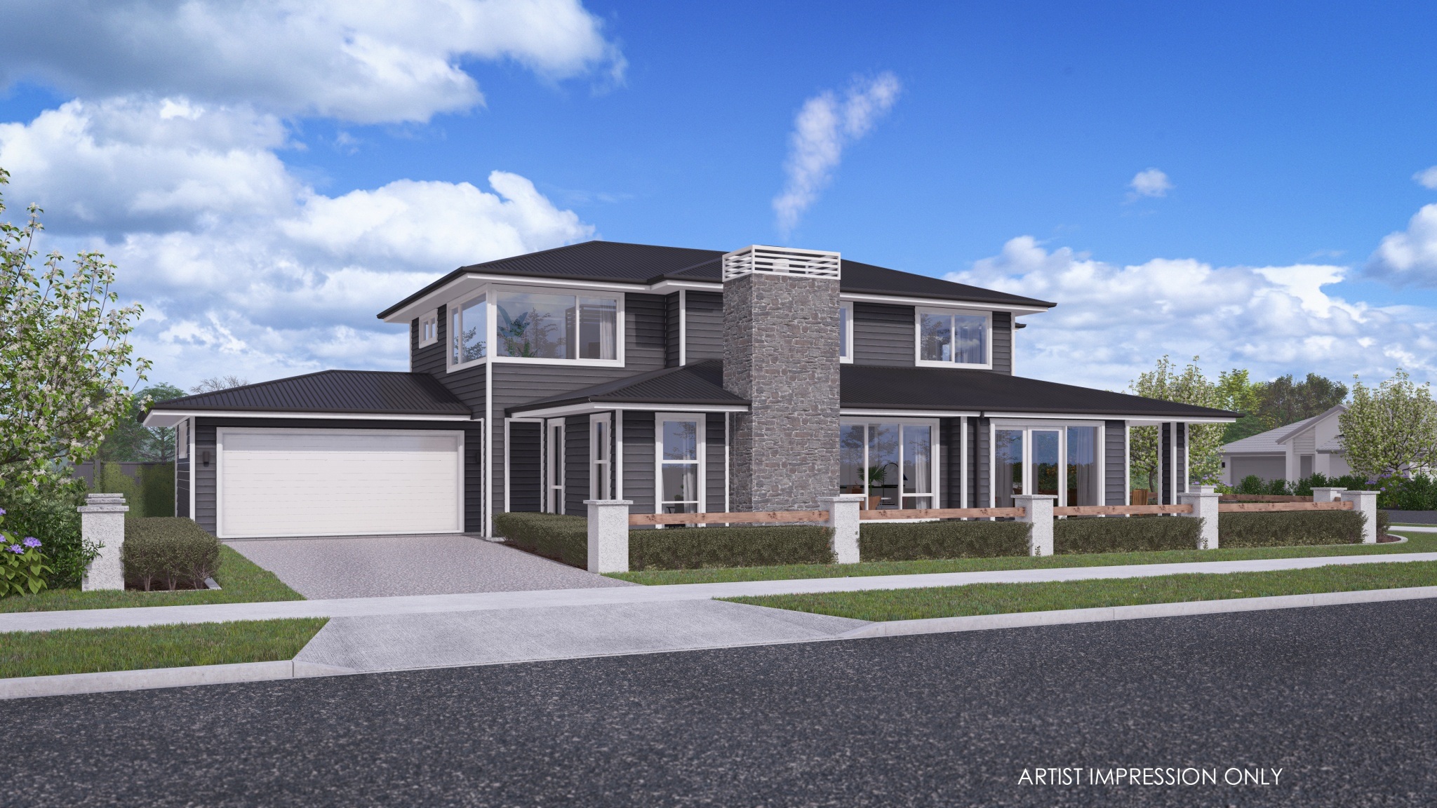  Generation Homes Monowai – Elevated Coastal Elegance on Pararēkau Island Monowai 3 D View 01 