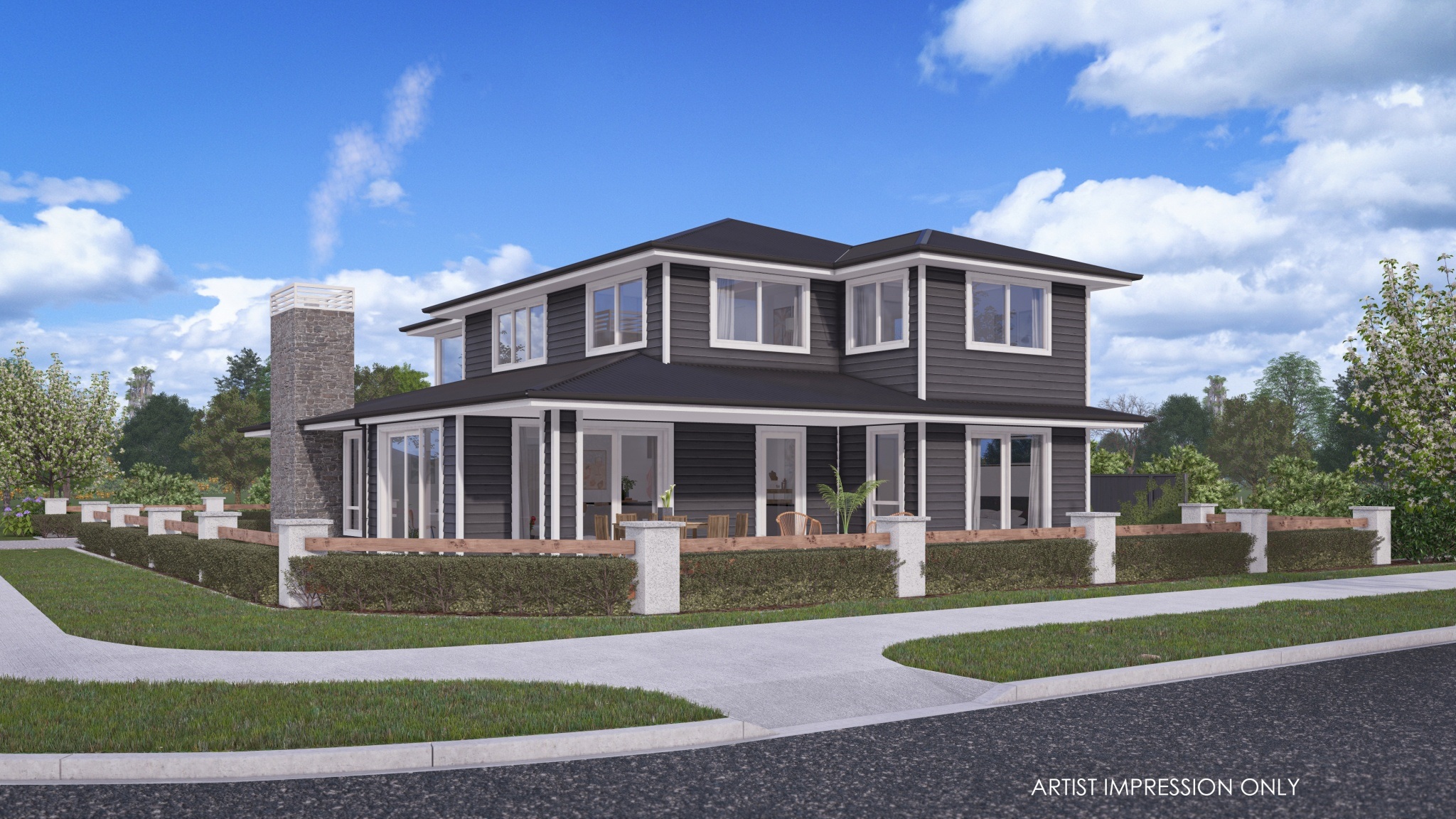  Generation Homes Monowai – Elevated Coastal Elegance on Pararēkau Island Monowai 3 D View 02 
