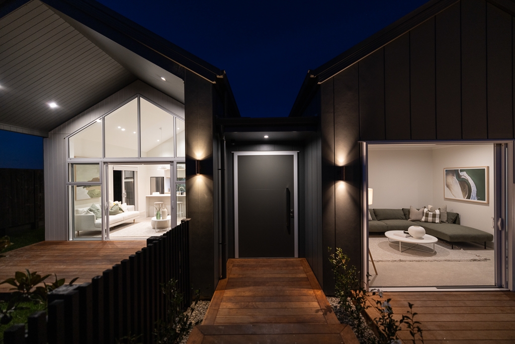  Generation Homes Home and Income in Beautiful Te Awanui Waters Custom Greenhill Park 24 Earp Crescent Chartwell Hamilton entranceway 3 