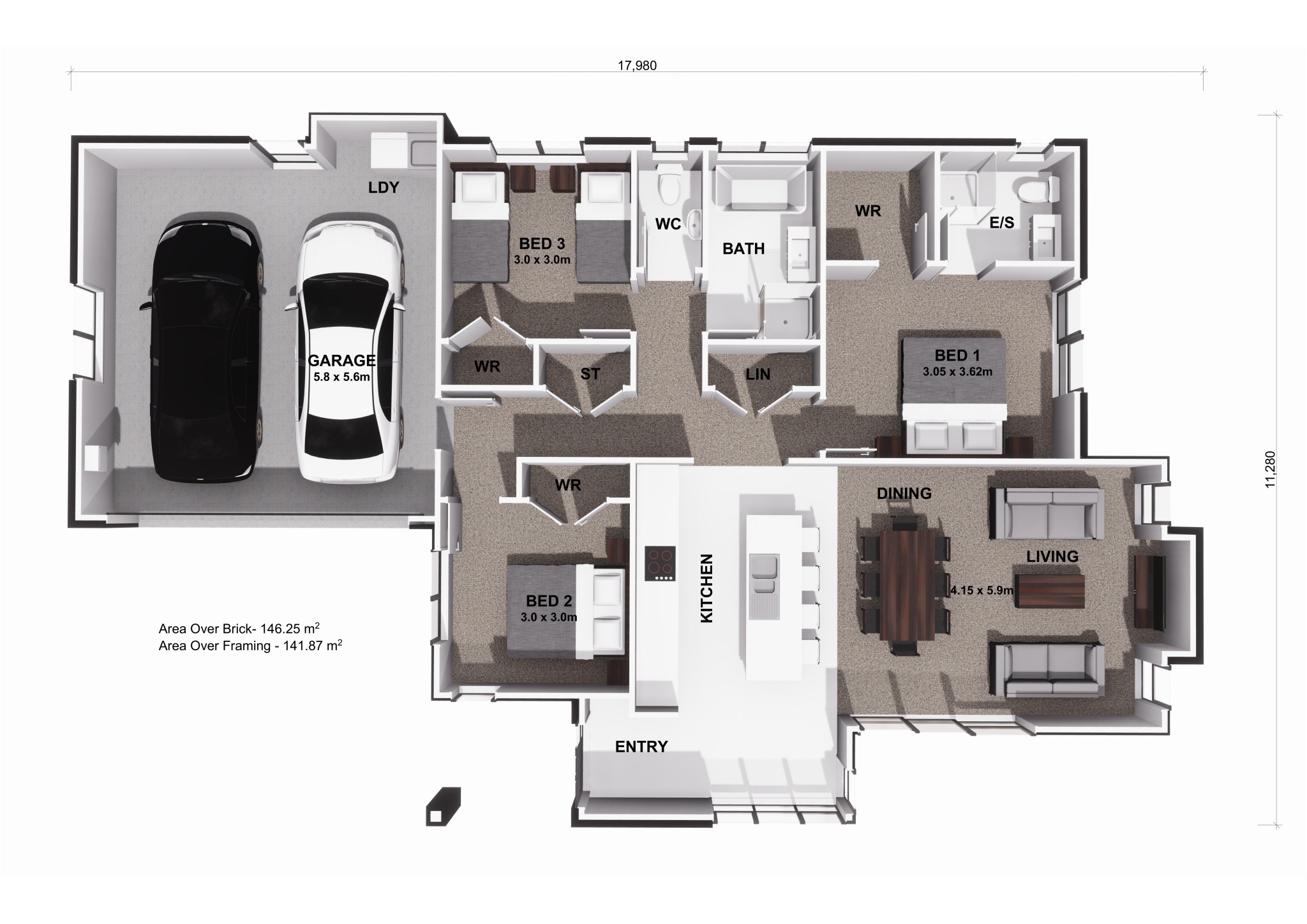  Generation Homes Relax and Recharge in Omokoroa Lot 103 Te Awanui Waters 3 D Floor Plan V2 page 0001 1 