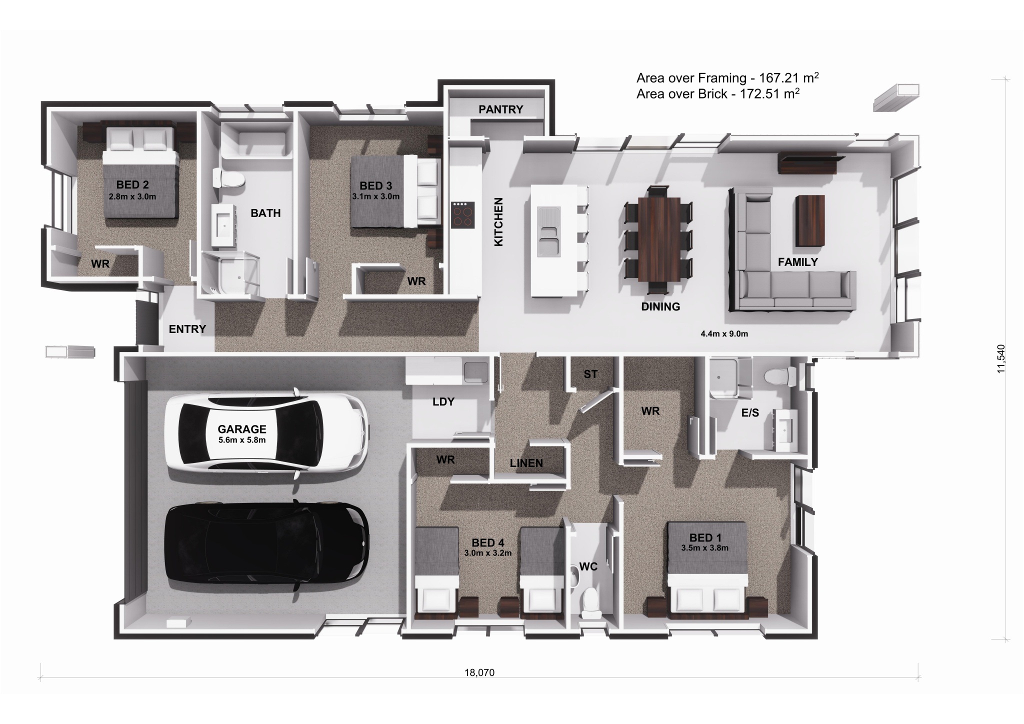  Generation Homes Your Dream Home Awaits in Three Creeks Estate! Lot 115 Three Creeks 3 D Floor Plan 