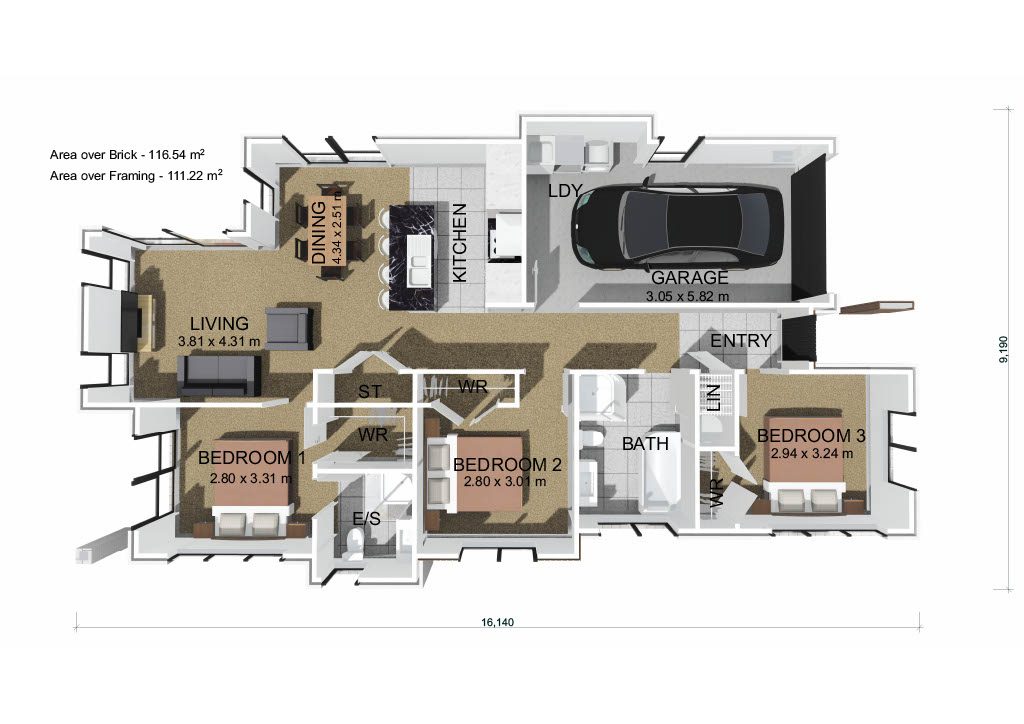  Generation Homes FULL TURN-KEY, INQUIRE NOW Lot 215 Floor plan 