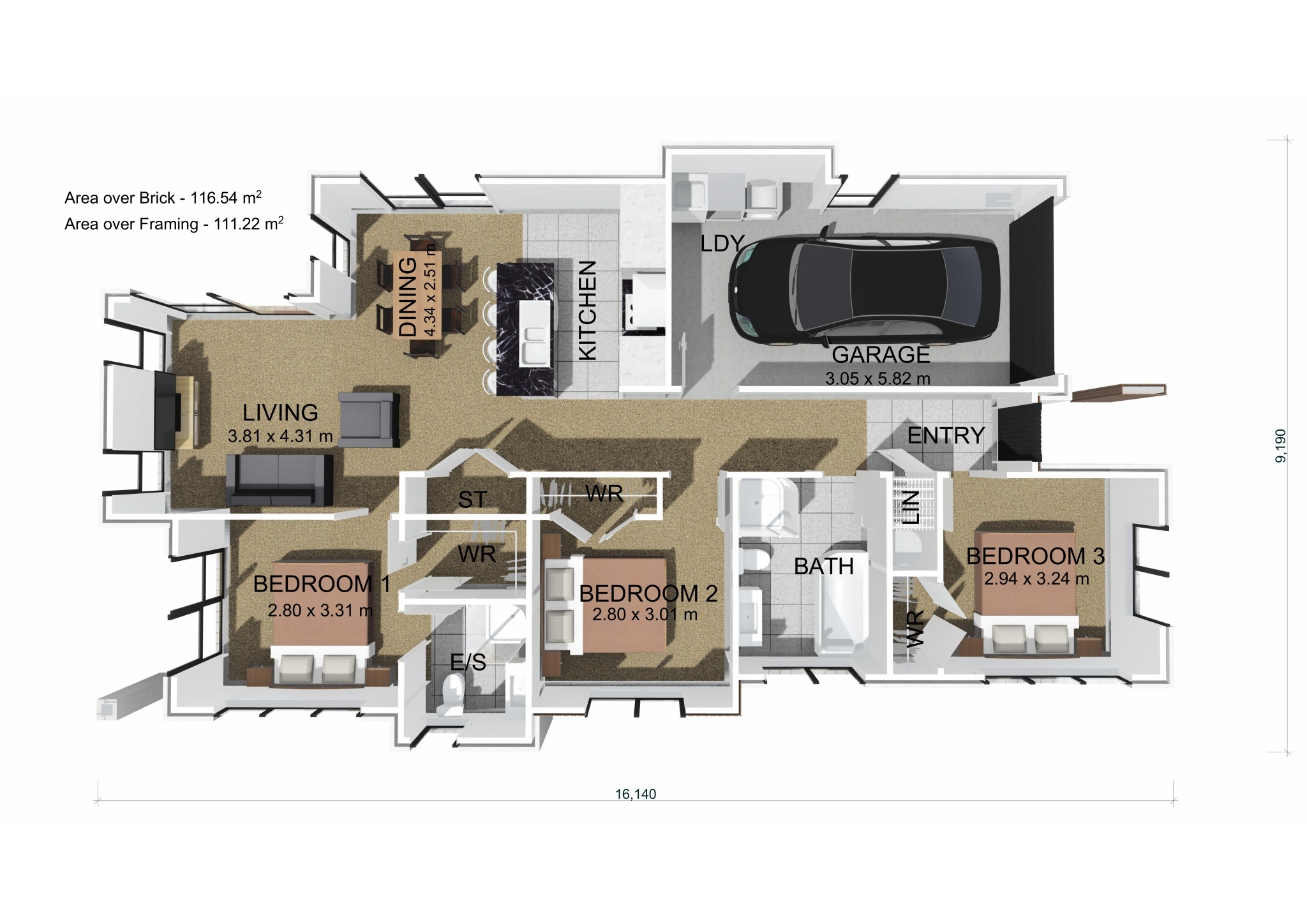  Generation Homes Prime Corner Site in a Quiet Subdivision Lot 215 Manawa NEW 3 D Floor Plan page 0001 