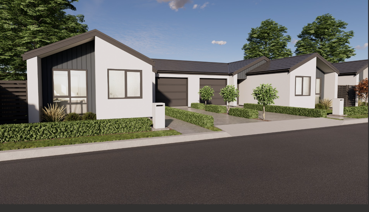  Generation Homes TURNKEY lot 580B Arbor Green, Rolleston affordable new home & land + curtains, soft landscaping, built for a fully FIXED PRICE Arbor Green duplex render 