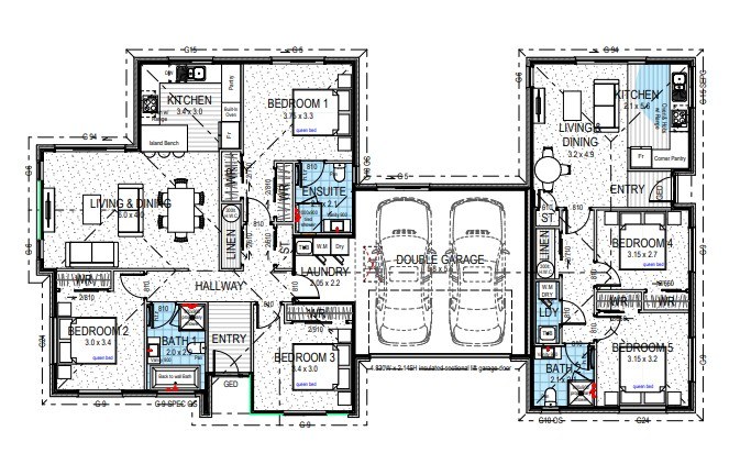  Generation Homes Modern home & income new HOME in Ravenswood + built for a fully FIXED PRICE Floor plan snip close up 