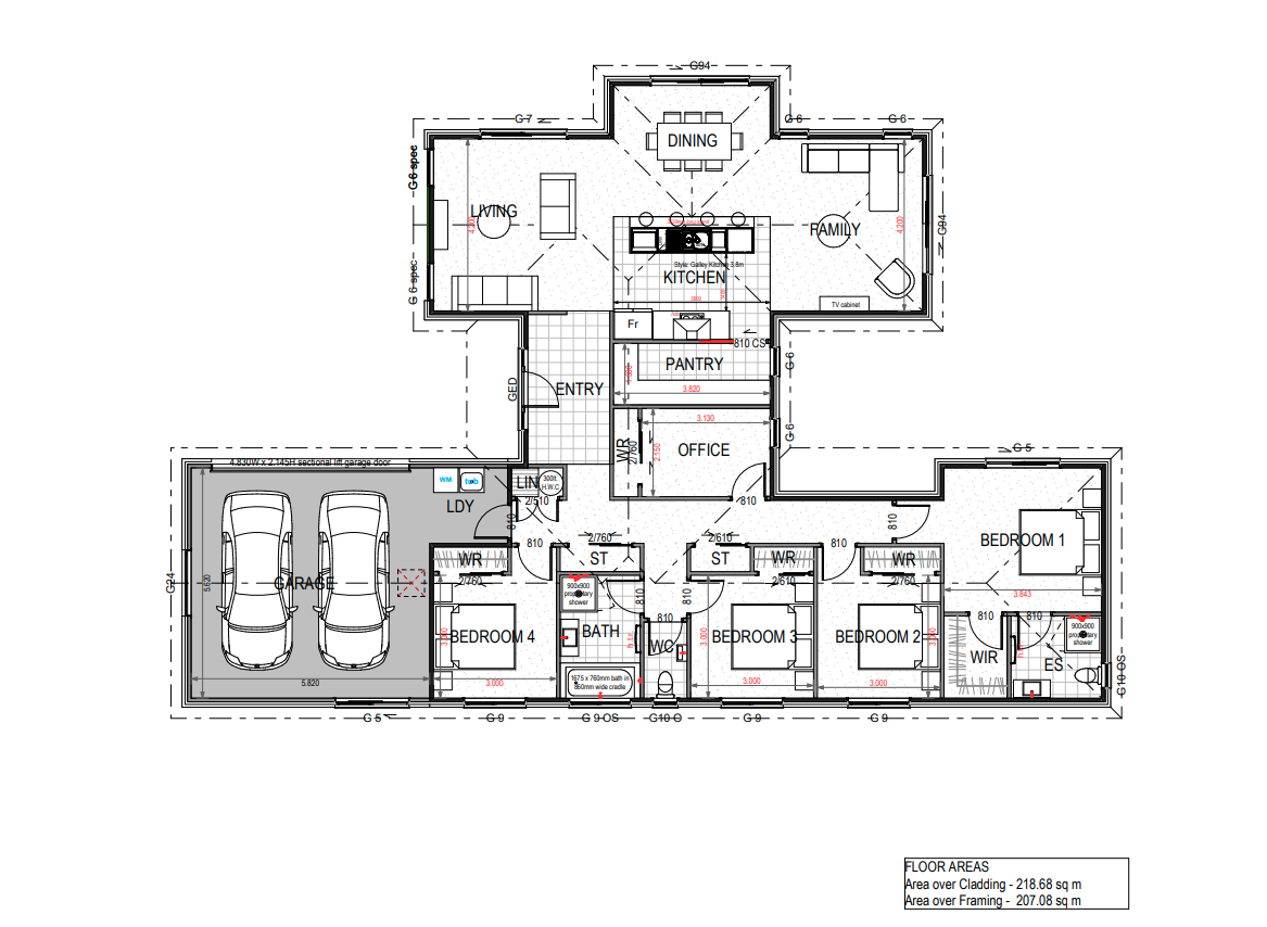  Generation Homes Ryelands, Darfield 4-bedroom modern NEW home with office & pantry + built for a fully FIXED PRICE Ryelands floor 