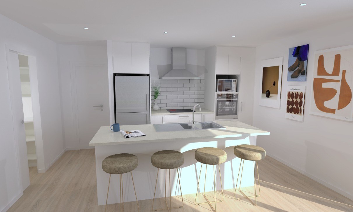  Generation Homes UNDER CONSTRUCTION - Lot 59, 26 Kohekohe Drive, Wharenui Rise, Rotorua Kitchen Render 