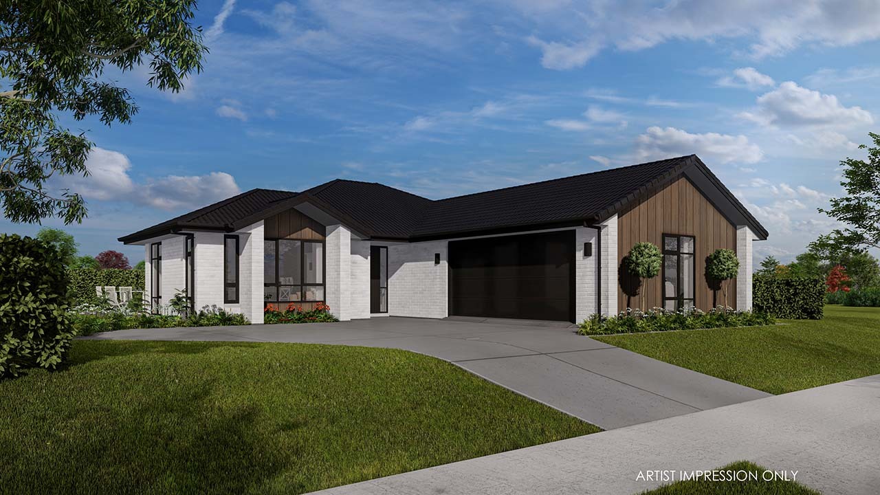  Generation Homes Coastal Elegance with Estuary Views – Kahawai Point Kauri Gable 3 D Render REV2 web 