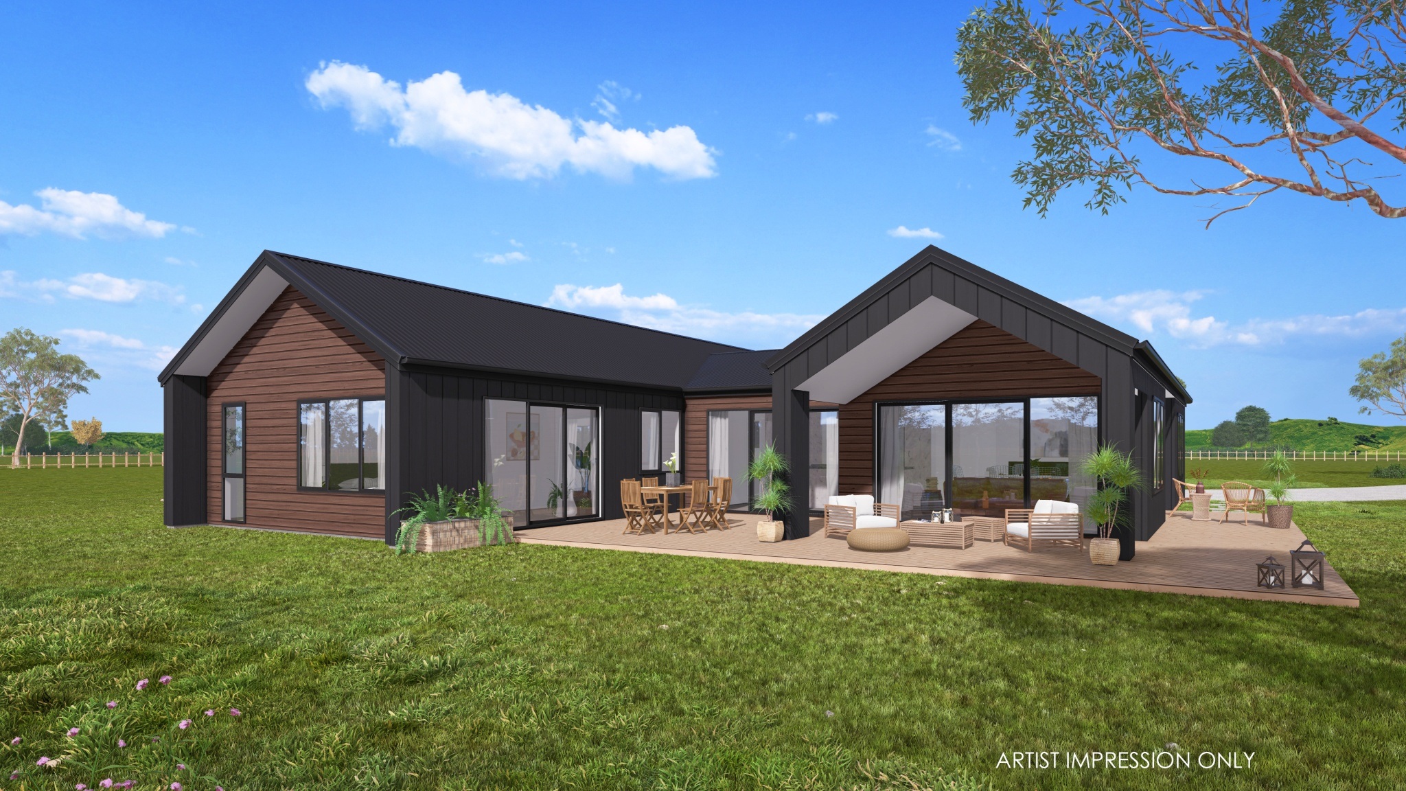  Generation Homes Mt Pirongia Panorama- Alexandra Estate Coatesville Waipa 3 D View 02 