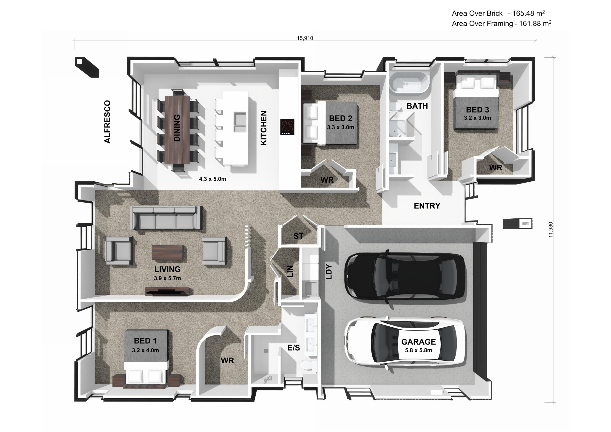  Generation Homes Your Te Awa Rise address awaits Lot 17 Te Awa Rise 3 D Floor Plan 