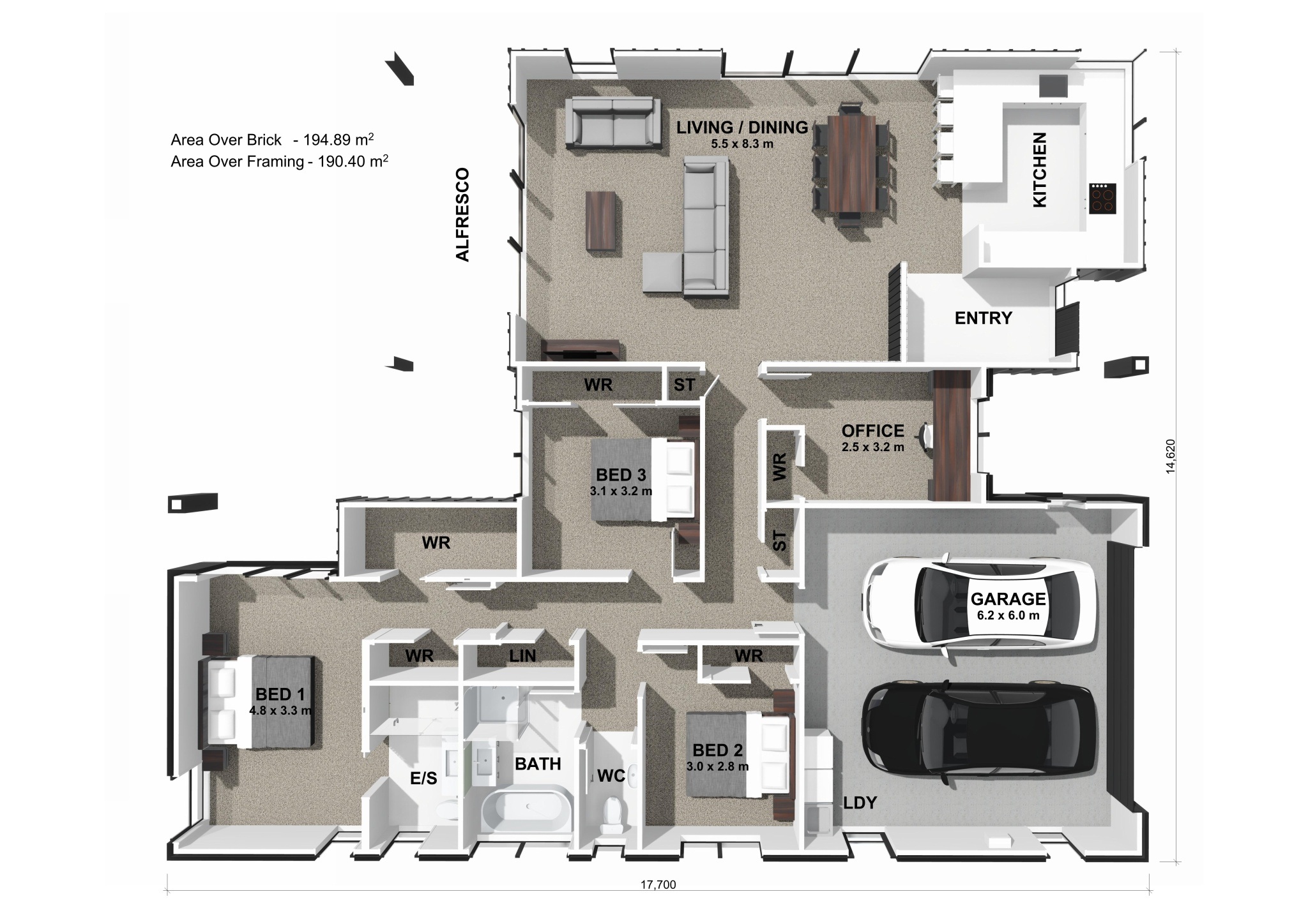  Generation Homes Designed for Gatherings, Built for Living Lot 28 Te Awa Rise 3 D Floor Plan 