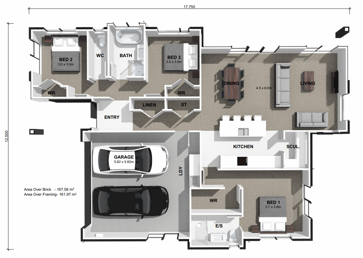  Generation Homes Lot 71 Waipiko Landing, Te Awamutu Lot 71 Waipiko Landing Floor Plan PNG 