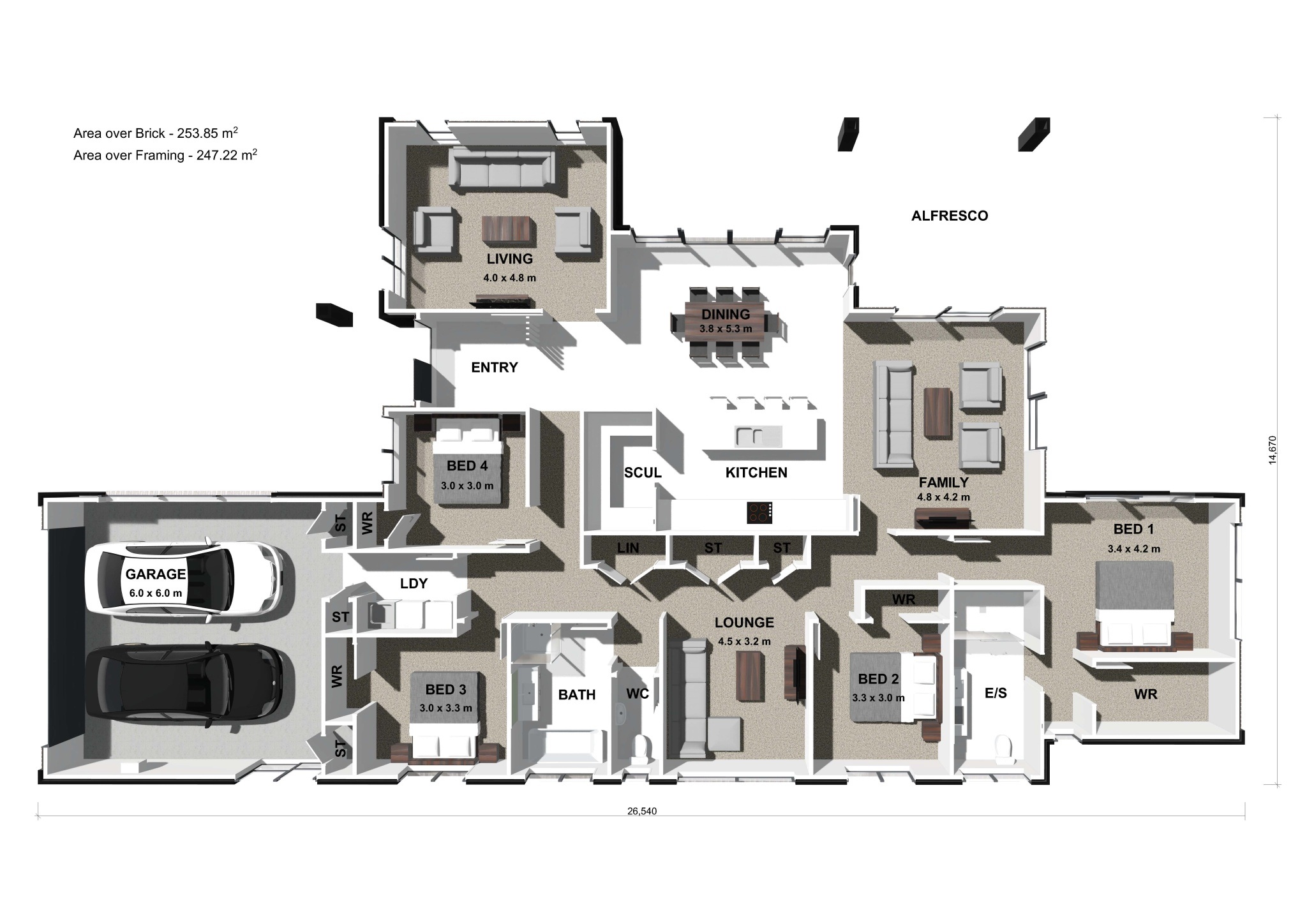  Generation Homes Refined Living Near Mountain Walks Urban 3 D Floor Plan 