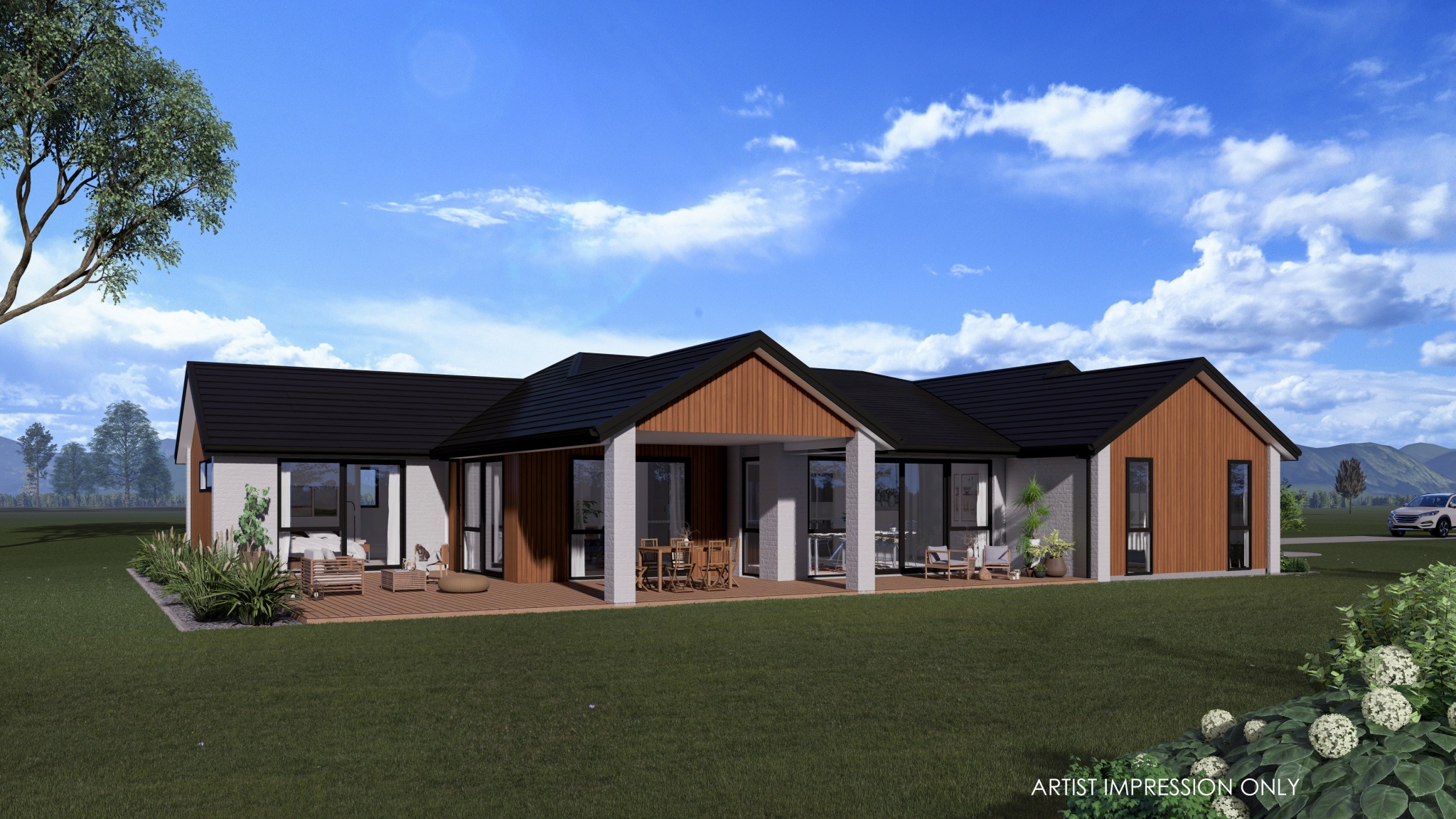  Generation Homes Pirongia Village Lifestyle Urban 3 D Render Rural View 02 