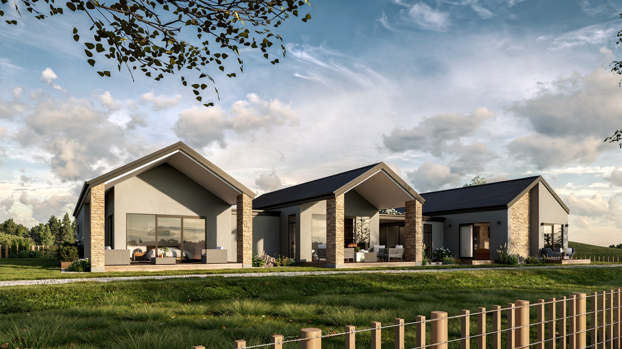  Generation Homes Kawakawa - Striking home design Kawakawa 3 D Render V2 Stone Edit 