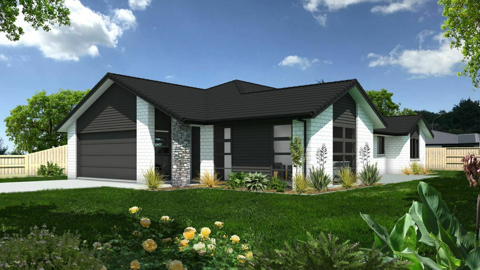  Generation Homes Your land, our plan - Totara Il 10477 Totara Exterior Render web 