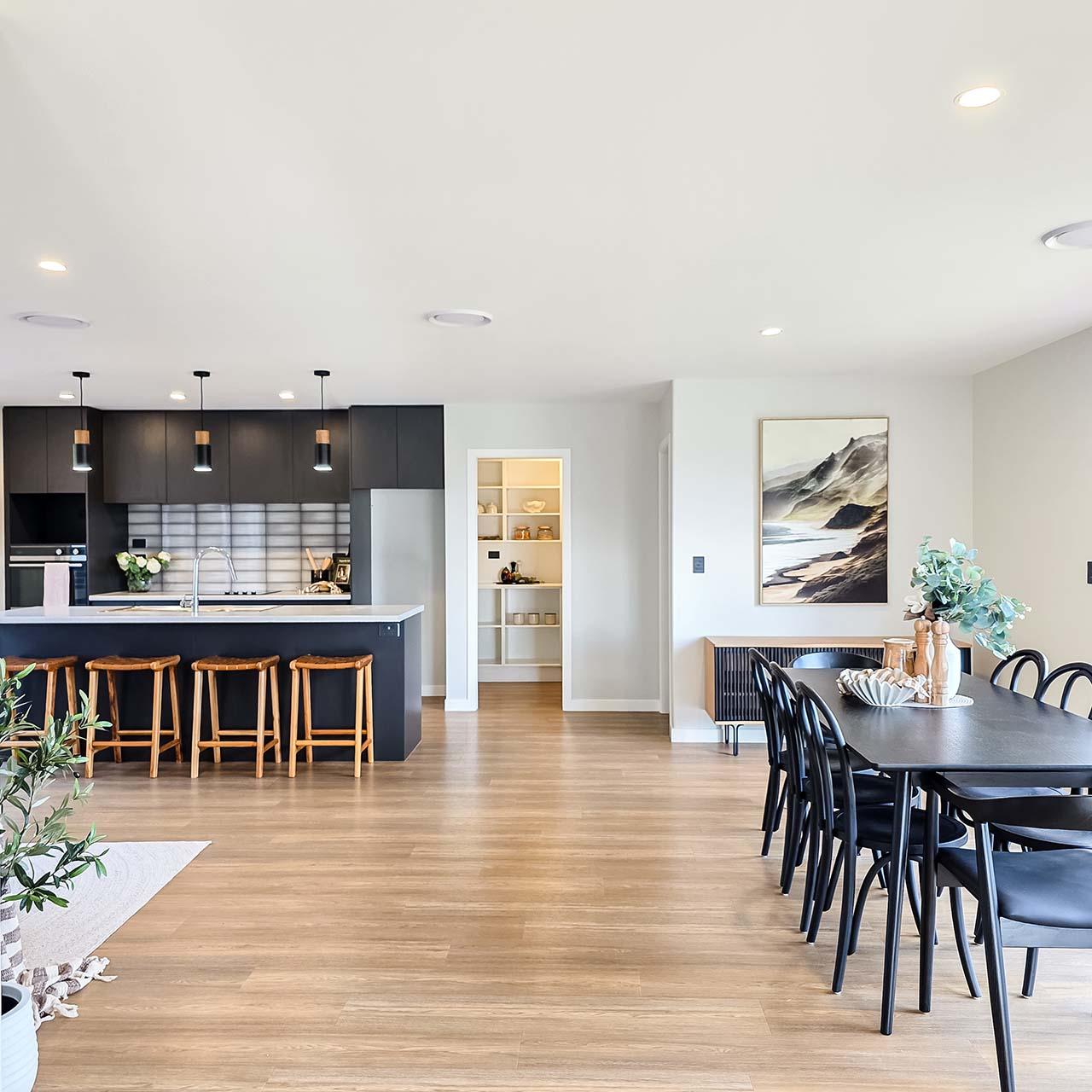  Generation Homes Tōtara Rotorua Open Home Dining Kitchen web 