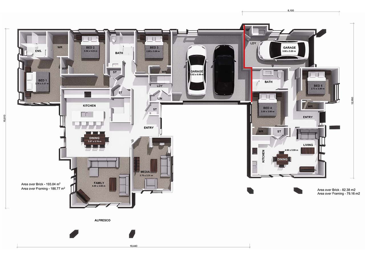  Generation Homes Balmoral Balmoral 3 D Floor Plan web 