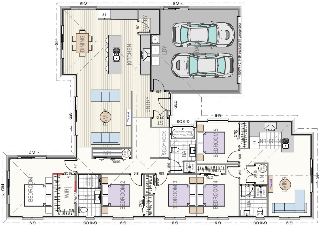  Generation Homes The Waimakariri - gorgeous modern living - home & income - your NEW home in Canterbury Floorplan rounded 