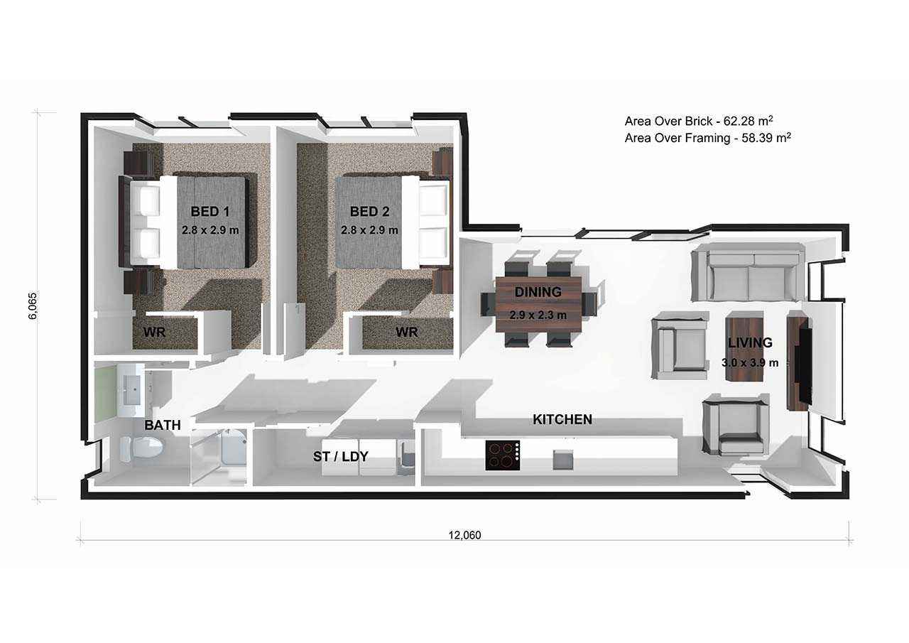  Generation Homes Kūkupa- Small Footprint Home Kukupa 3 D FLOOR PLAN web 
