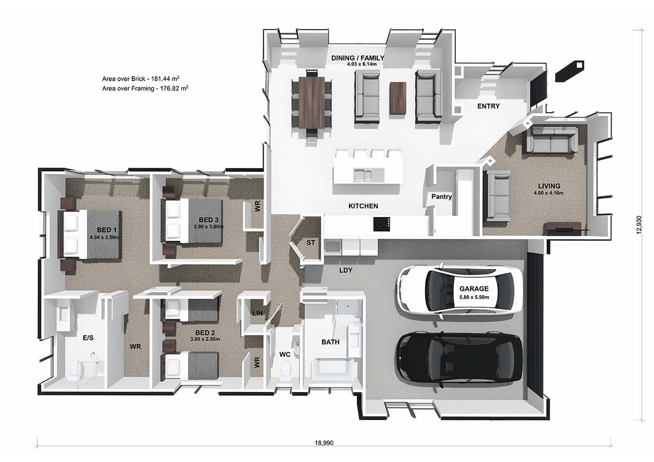  Generation Homes A Comfortable Start                  From Urumaraki 3 D Floor Plan web 