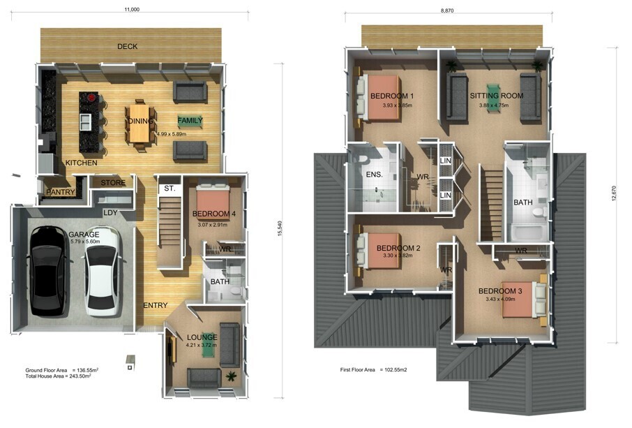  Generation Homes Space for Everyone Il 10788 Bellona 3 D Floor Plan Ground First 
