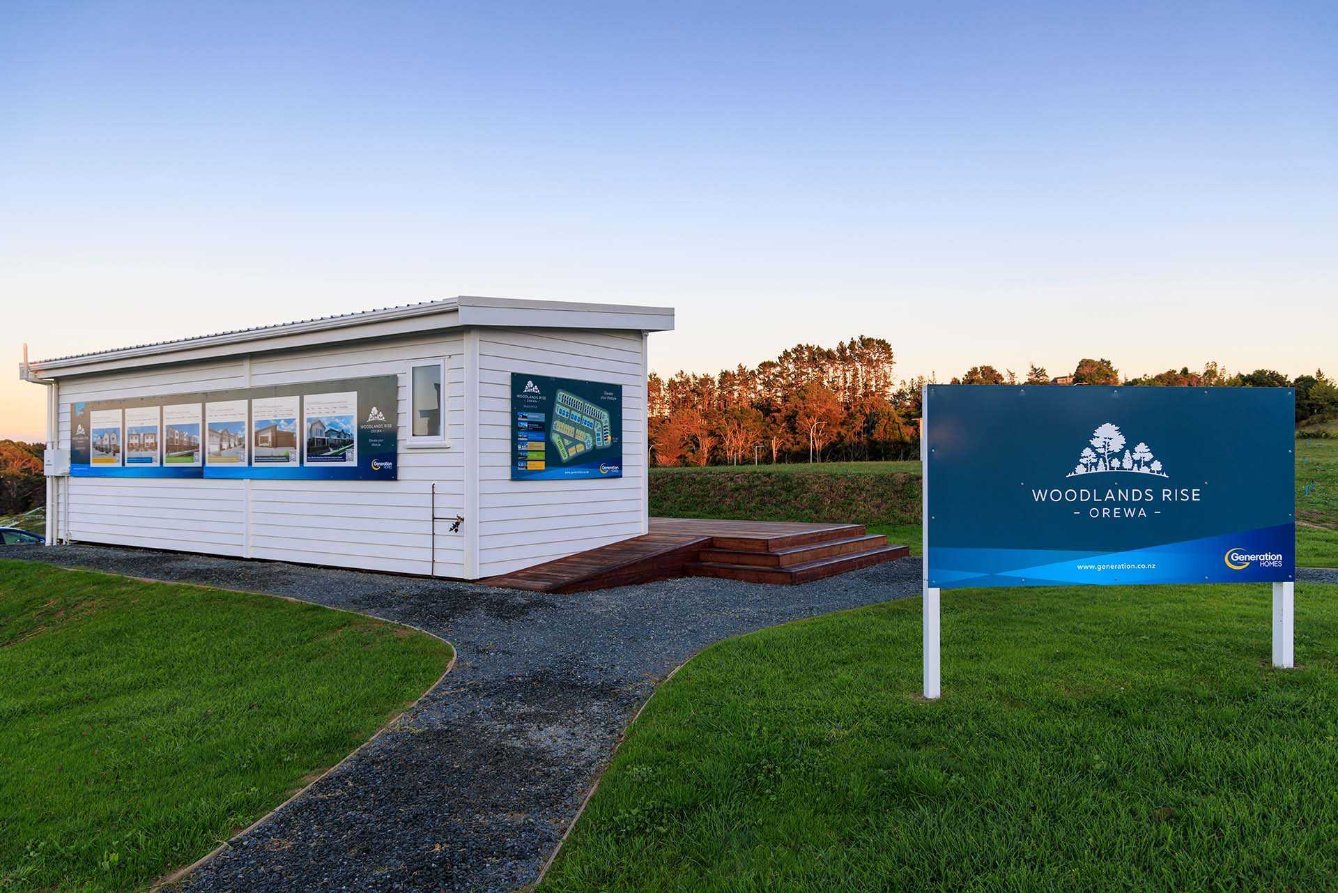  Generation Homes Woodlands Rise, Orewa Woodlands Rise Sales Office Signage 