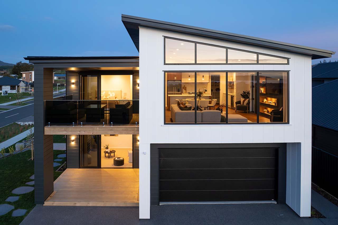  Generation Homes Richmond (Taupō) Show Home Te Wai Exterior Dusk 