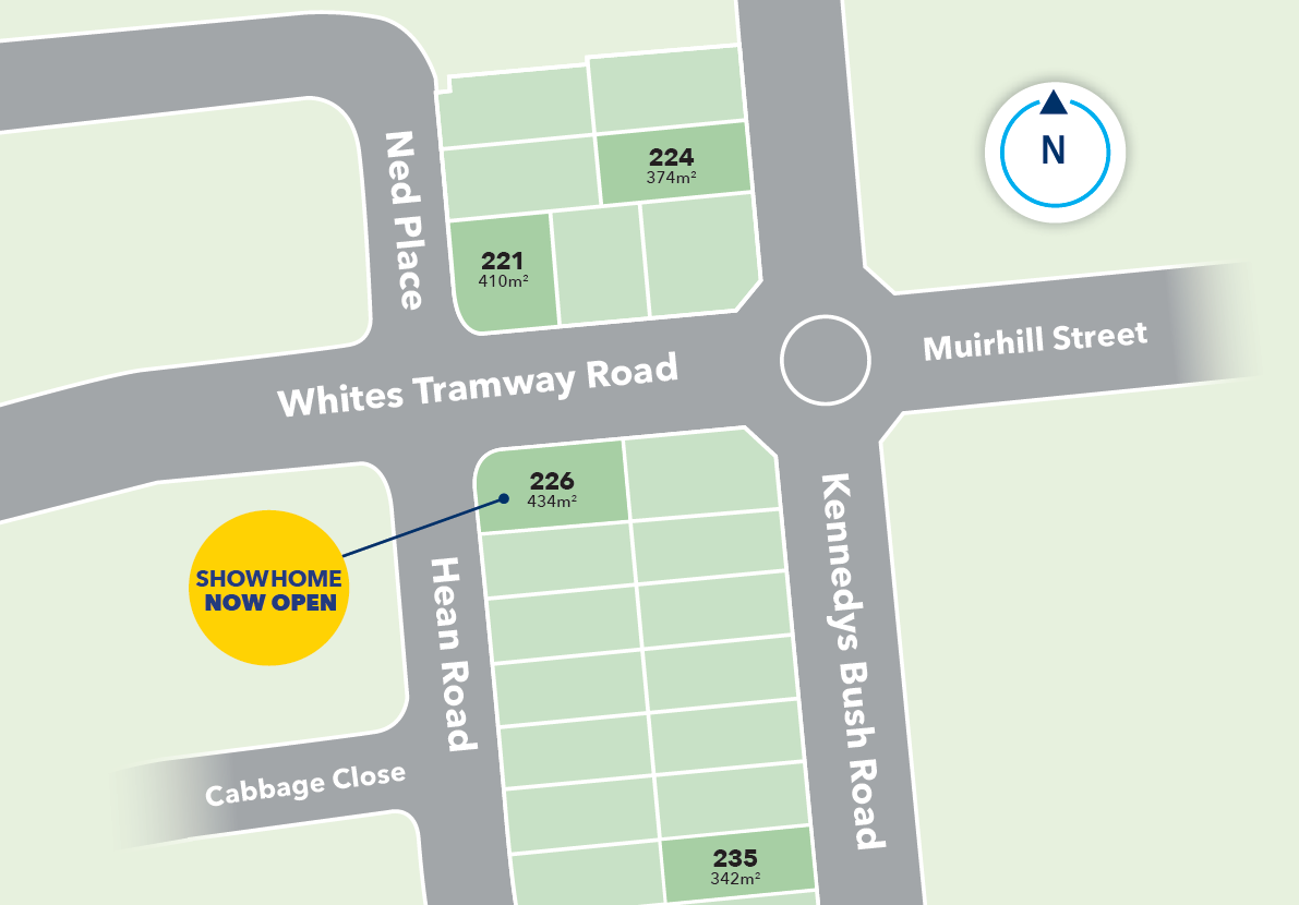  Generation Homes Kennedys Green, Halswell Subdivision Map Kennedys Green 