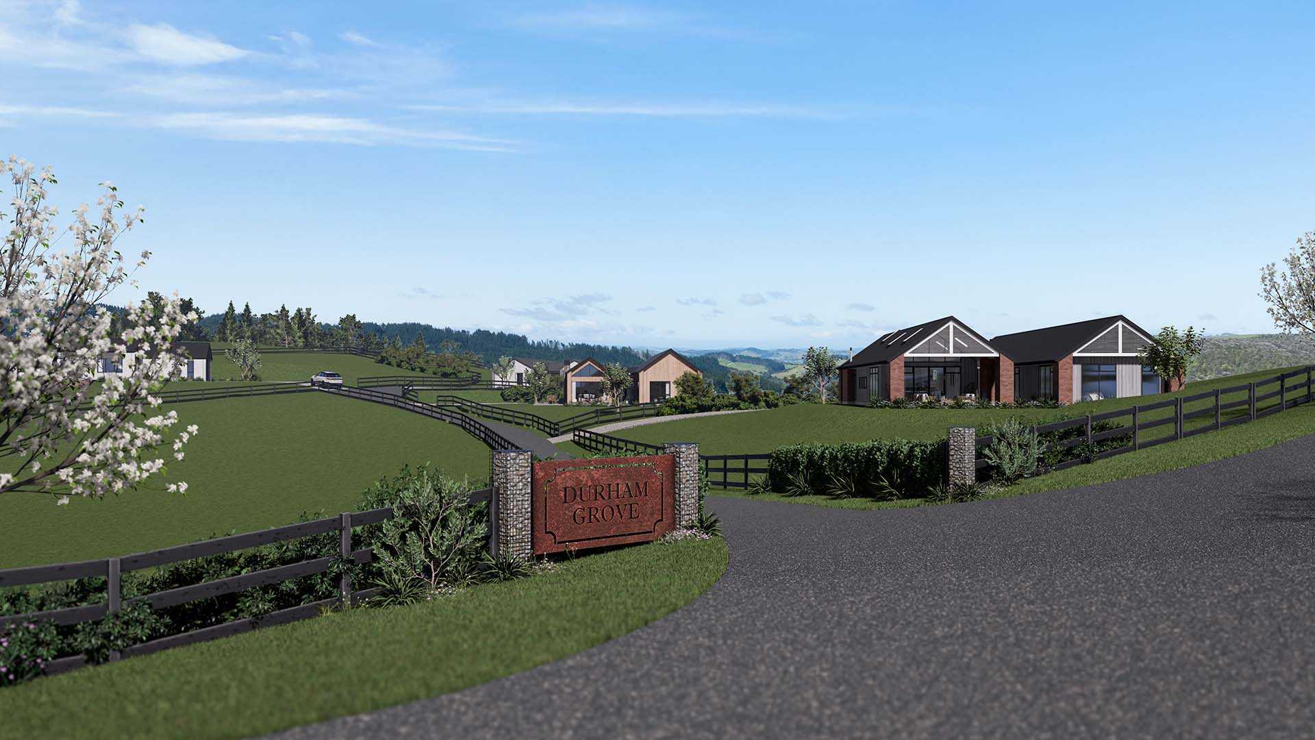  Generation Homes Durham Grove, Waipu Durham Grove STAGE 1 3 D View Gate web 