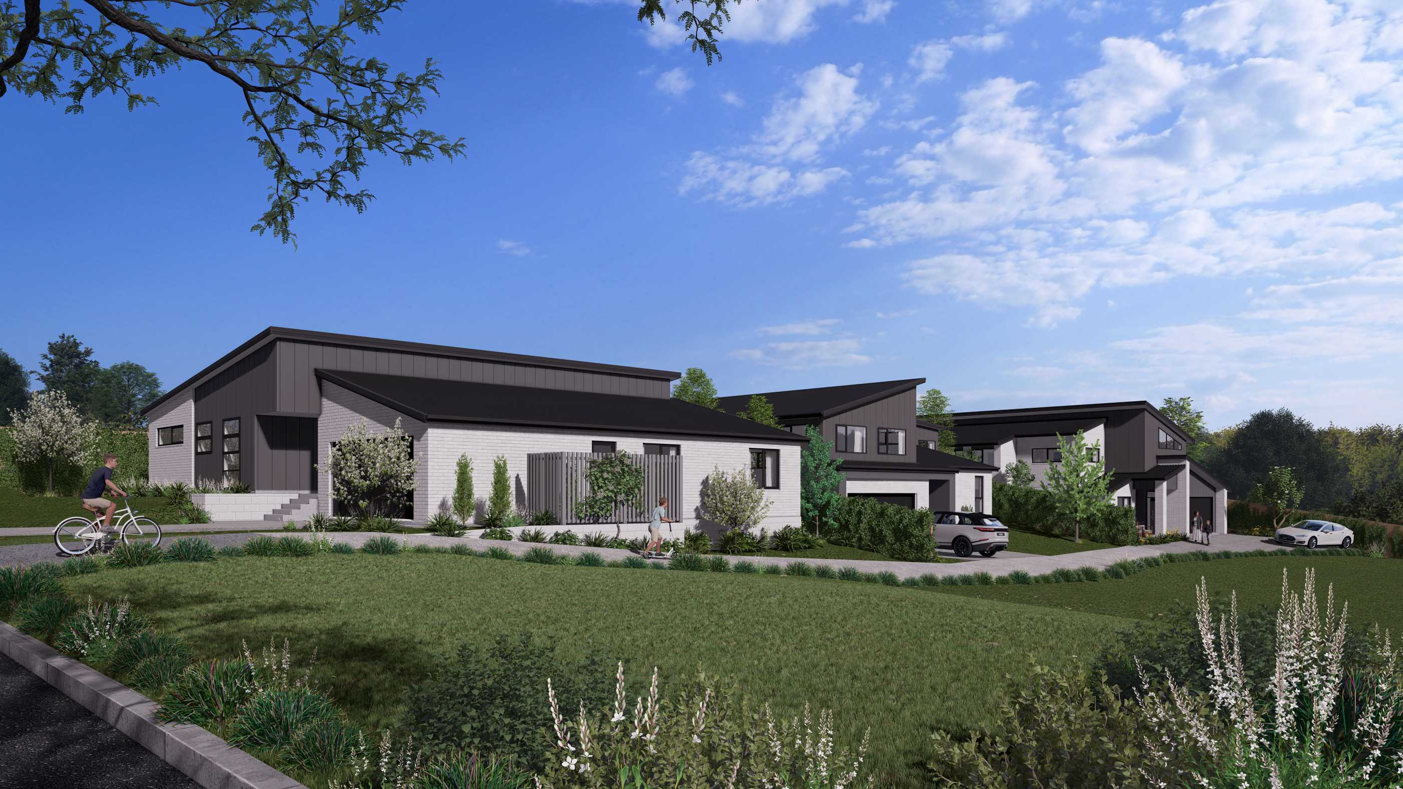  Generation Homes Silverwood, Cambridge Lot 201 202 203 Silverwood Lane 3 D View Overall 01 7980x4320 WEB 